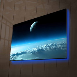 Wallity NASA-037 Lienzo Decorativo Iluminado con LEDs Multicolor